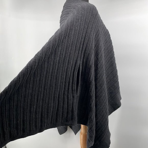 Lululemon Forward Flow Poncho Cape dark gray cozy soft warm yak cotton one size - Picture 9 of 9